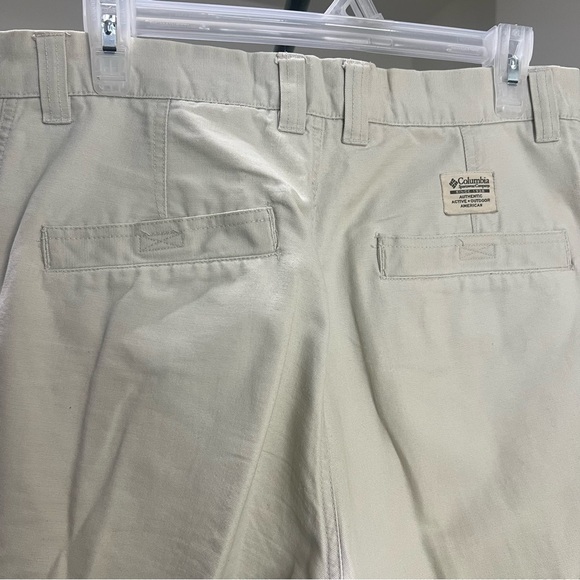 COLUMBIA Men's Classic Tan Pants Cargo Pants Cotton size 32 x 32 - Picture 7 of 9